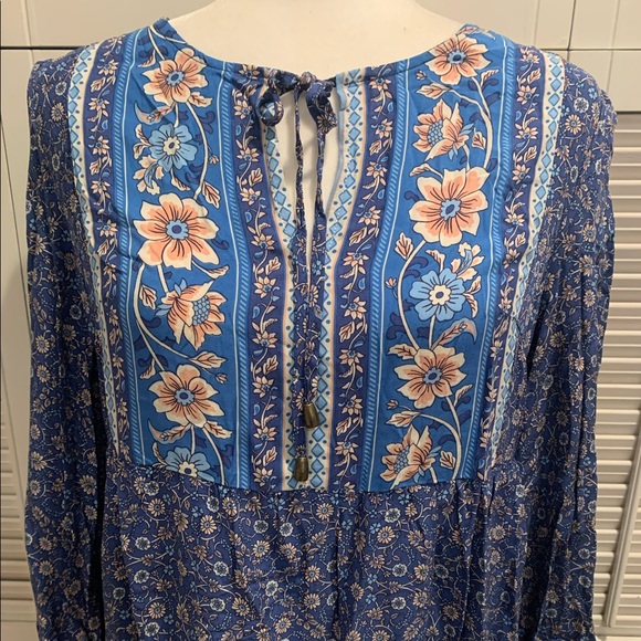 Floral Paisley Hippie Dress - Picture 6 of 8